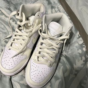 Nike Dunk High Sail and Gum